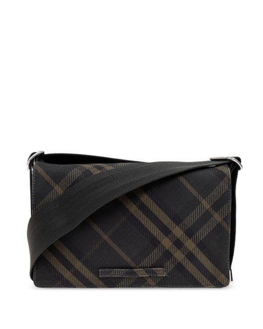 Burberry Black Trench Messenger Bag for men