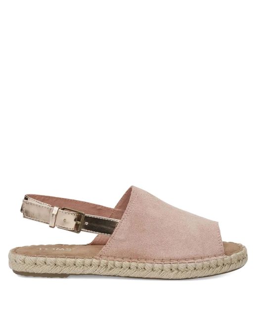 TOMS Pink Clara Slingback Espadrilles