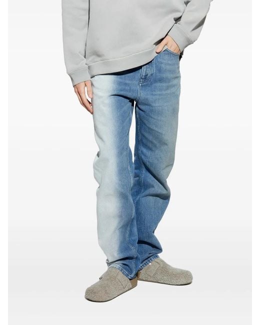 Loewe Blue Two-Tone Jeans for men