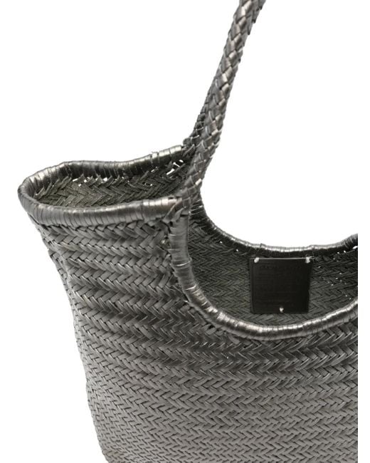 Dragon Diffusion Gray Diagonal Woven Tote Bag