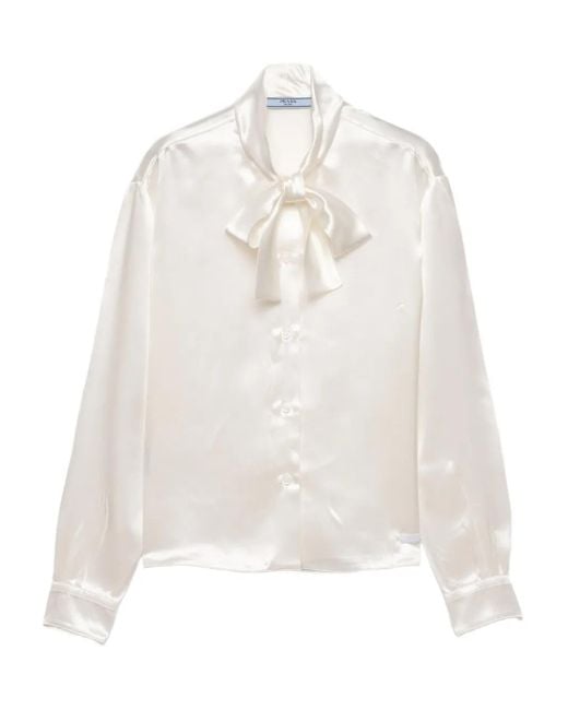 Prada スカーフカラー シャツ White