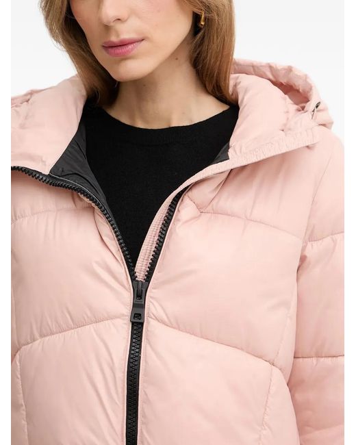 Geox Pink Quilted-Pattern Padded Jacket