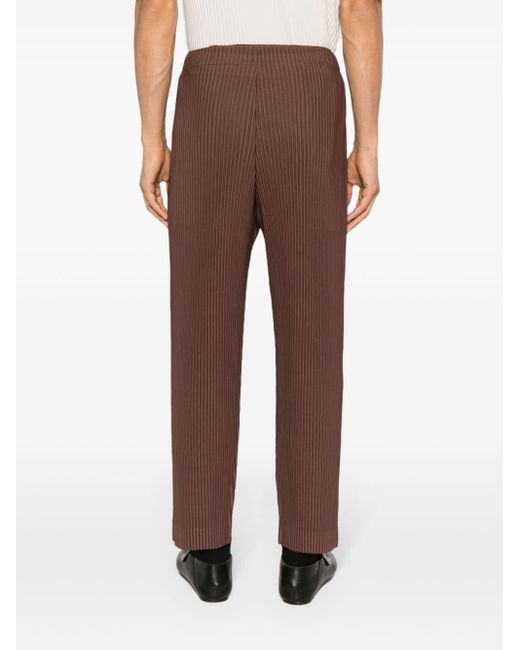 Homme Plissé Issey Miyake Brown Mc September Pleated Trousers for men