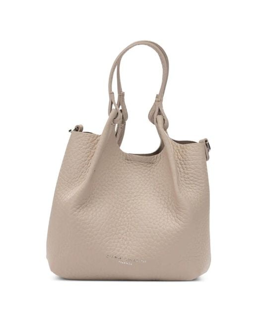 Gianni Chiarini Natural Dua Logo-Detail Tote Bag