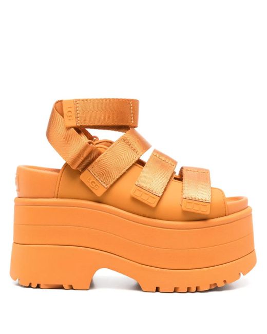 UGG 80Mm Goldenrise Sandals in Orange | Lyst Canada
