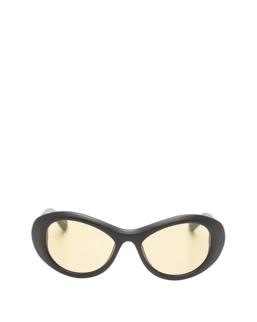 Jacquemus Natural Oval-Frame Sunglasses