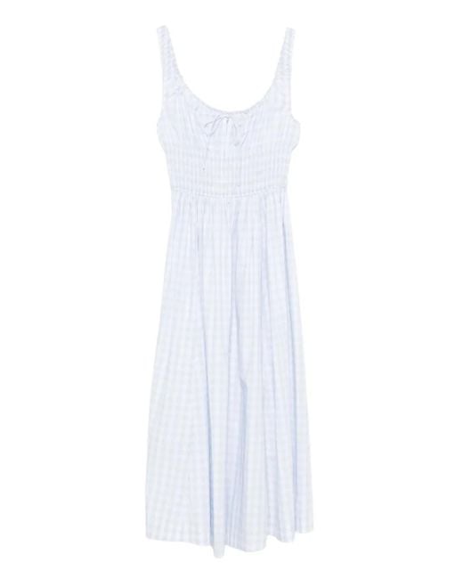 Doen White Quilla Midi Dress
