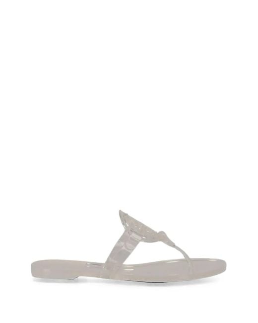 Tory Burch White Miller Slip-On Flip-Flops
