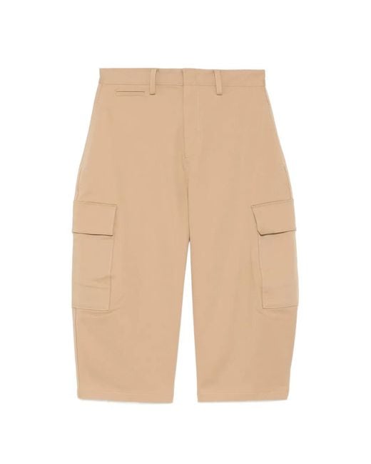 JNBY White Cargo Straight-Leg Shorts