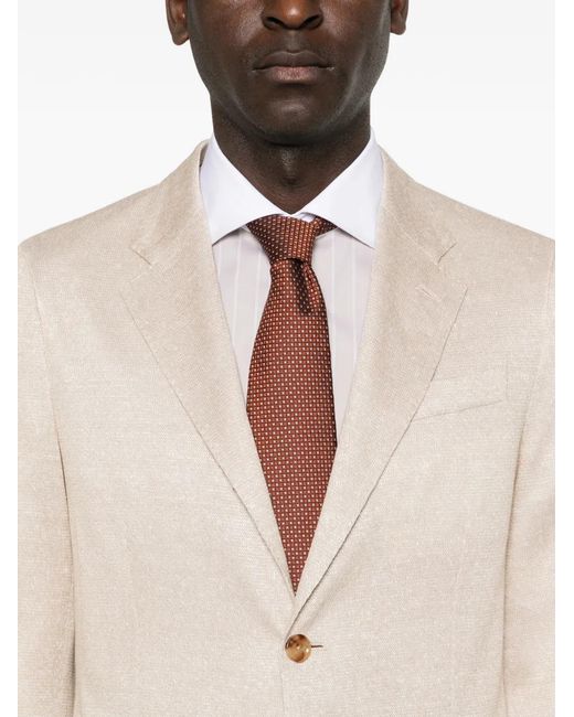 Lardini White Single-Breasted Blazer for men