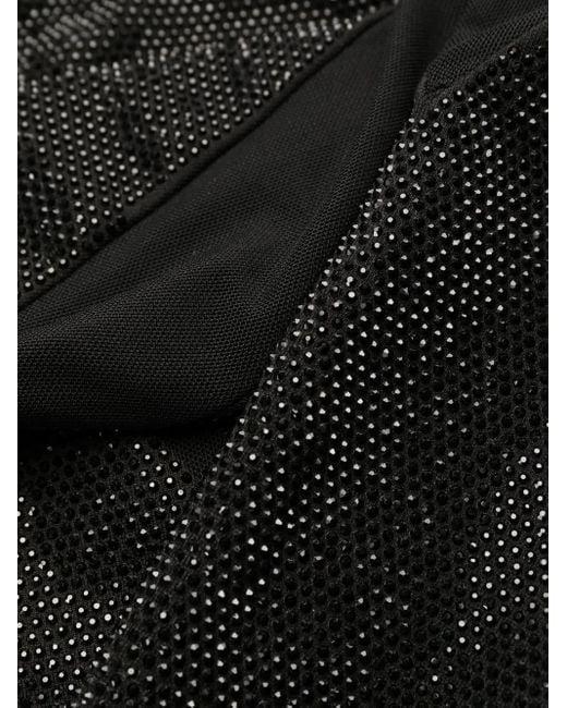 Philipp Plein ビジュートリム ドレス Black