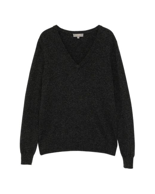 N.Peal Cashmere Black Phoebe Sweater
