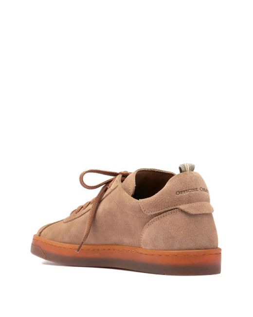 Officine Creative Brown Karma Suede Lace-Up Sneakers