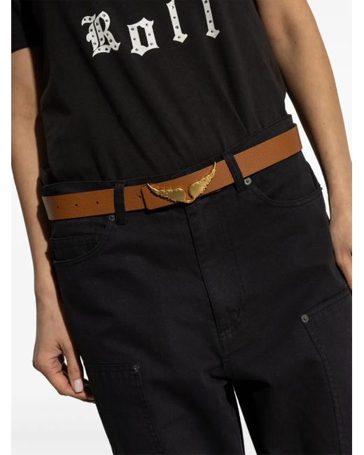 Zadig & Voltaire White Rock Reversible Leather Belt