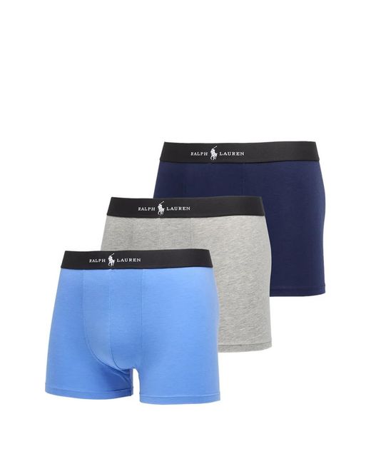 Polo Ralph Lauren Blue Logo-Waistband Boxes (Set Of Three) for men