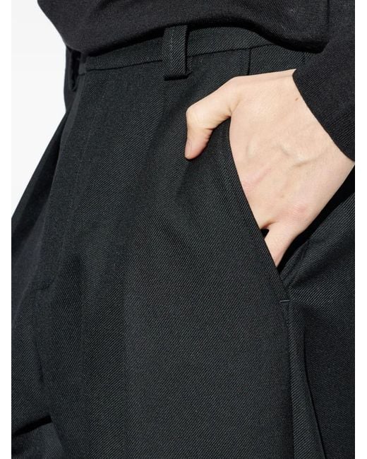 A.P.C. Black Pleated Trousers for men