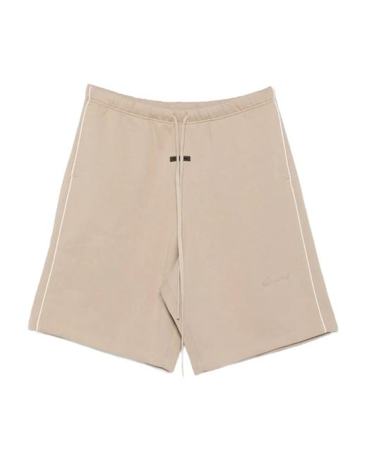 Fear Of God Natural Side-Striped Shorts for men