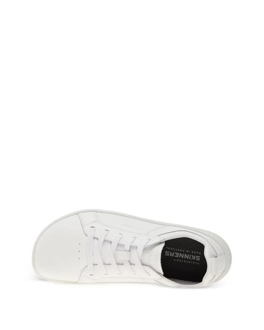 Skinners White Streetsurfer Lace-Up Sneakers
