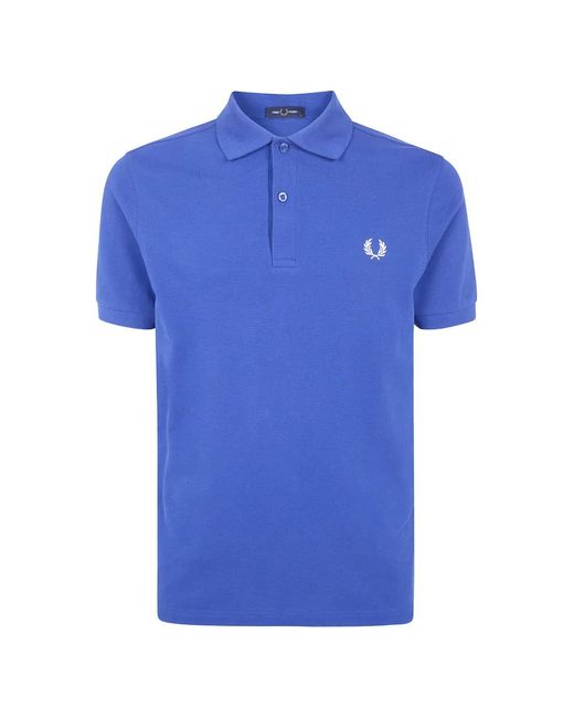 Fred Perry ブルー半袖ポロシャツ Fred Perry メンズ ブルー ポロシャツの通販はau PAY マーケット