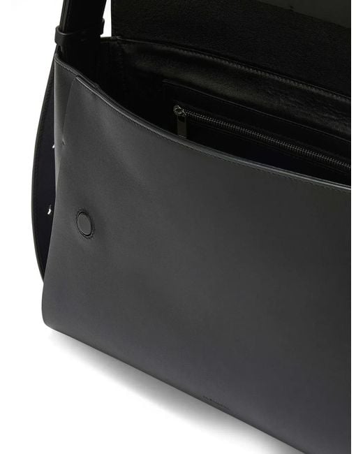 Jil Sander Black Medium Envelope Messenger Bag for men