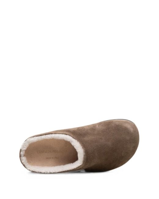Common Projects Brown Mules Aus Wildleder