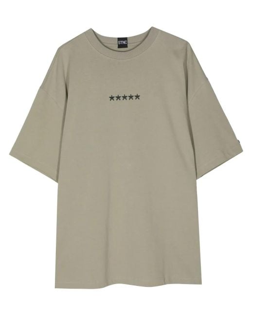 Stance Gray Rear Graphic-Print T-Shirt for men