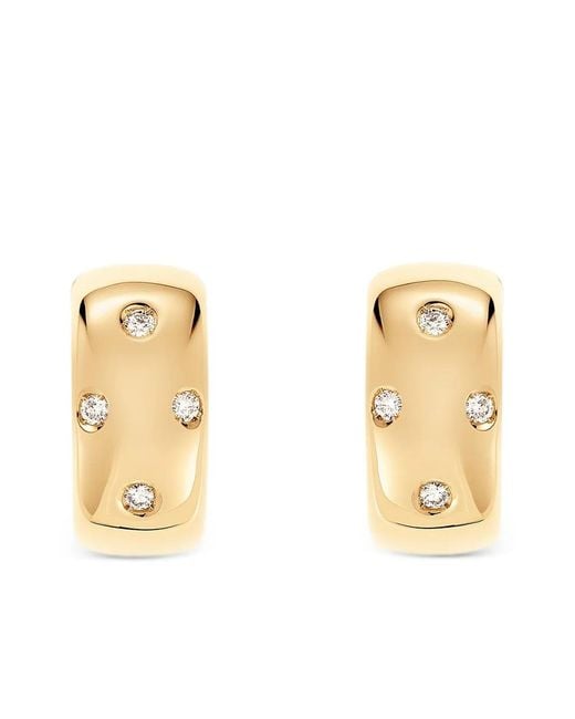 FULLORD Metallic 18K Ghost Diamond Earrings