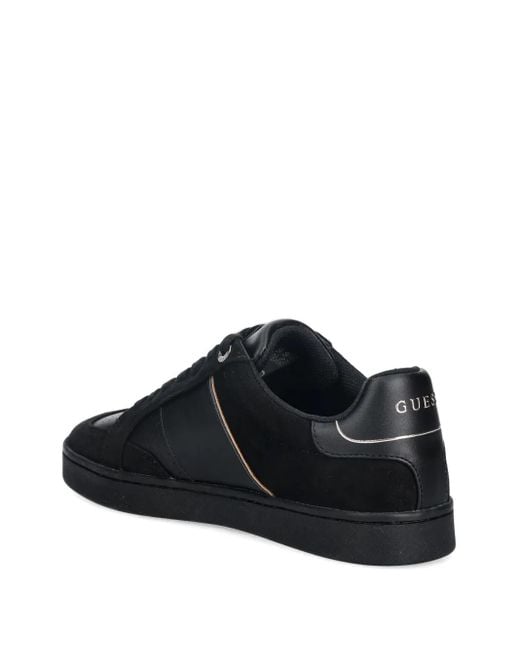 Guess Black Jrone Perforated Panelled Sneakers