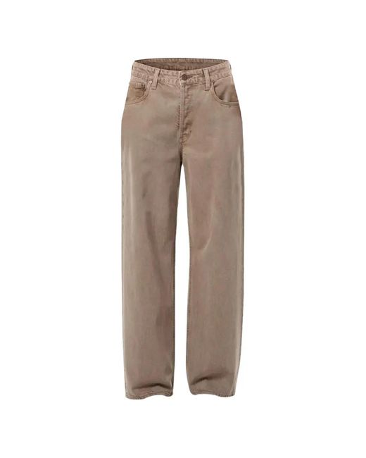 Agolde Natural Low Slung Baggy Straight-Leg Jeans
