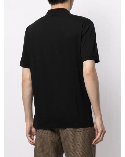 James Perse Black Lotus Polo Shirt for men