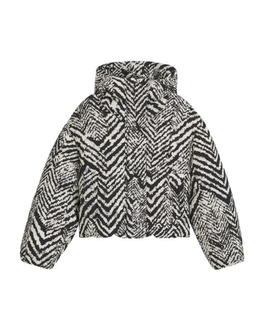 Boss Gray Steppjacke Mit Zickzackmuster