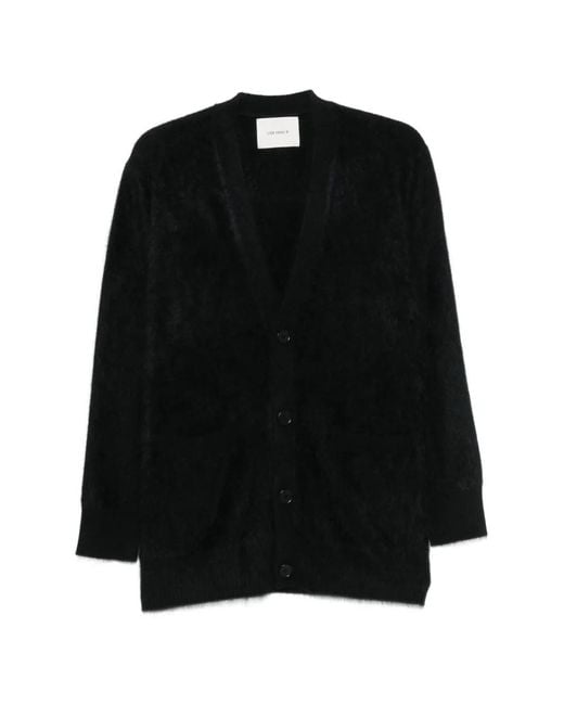 Lisa Yang Black Cardigan Devean for men