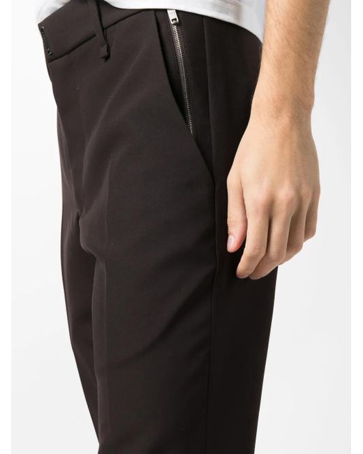 Givenchy Black Slim-Fit Tailored Wool Trousers for men