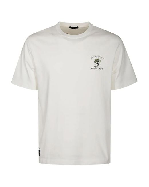 In The Box White Peanuts Malibu Sports Cotton T-Shirt for men