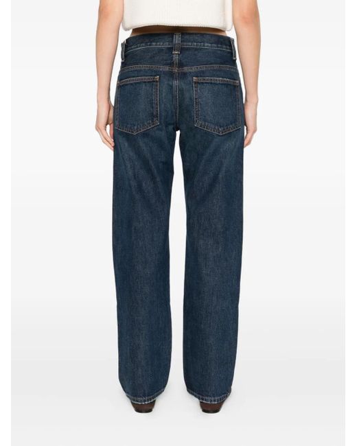 Jeans Con Design A Cinque Tasche di Khaite in Blue