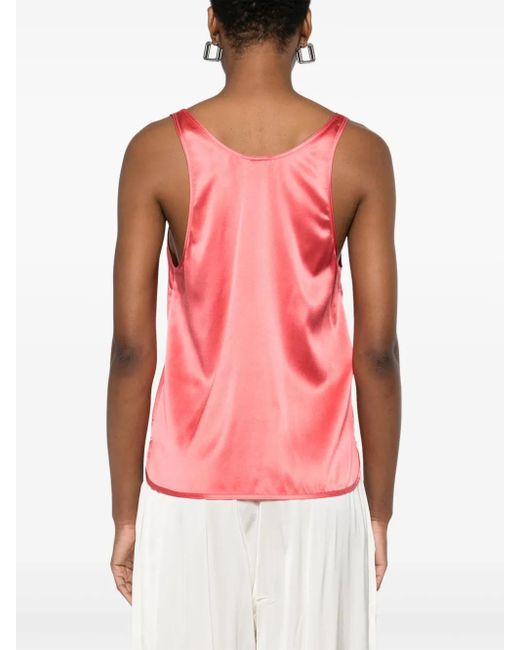 Sleeveless Tops Pinko de color Pink