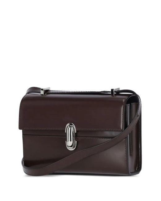 SAVETTE Brown Symmetry 19 Shoulder Bag