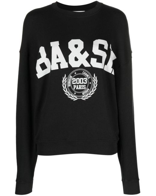 Ba&sh Sweater Met Logoprint in het Black