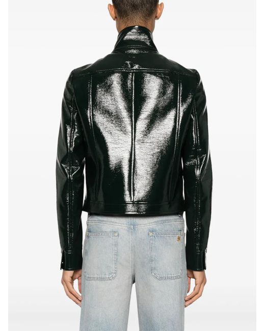 Courreges Black Reedition Vinyl Jacket for men
