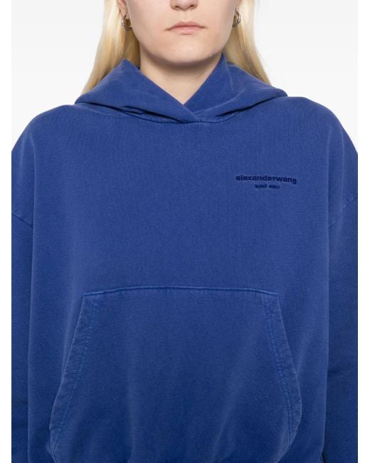 Sudadera Bubble con capucha Alexander Wang de color Blue
