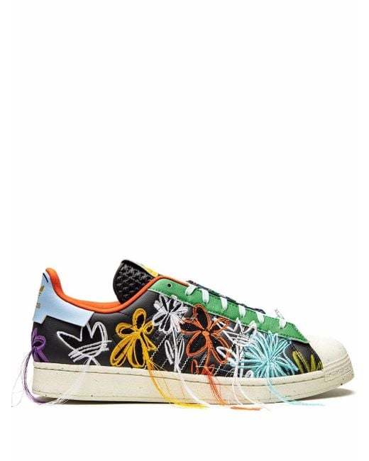 Adidas Green X Sean Wotherspoon Superstar "Superearth" Sneakers