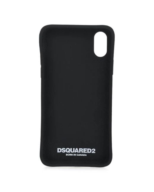 DSquared² Red Logo-Print Iphone X Case for men