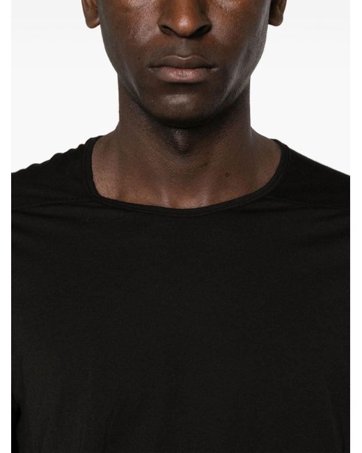 Camiseta larga Level T Rick Owens de hombre de color Black