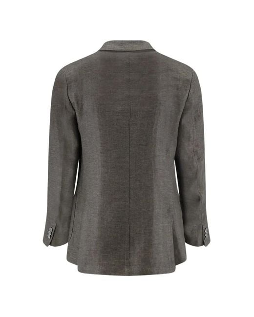 Tombolini Gray Zero Gravity Double-Breasted Suit for men