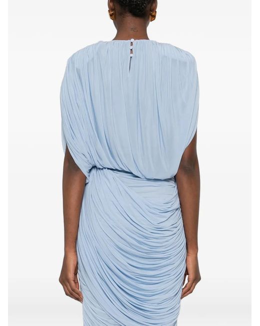 Magda Butrym Blue Pleated Blouse