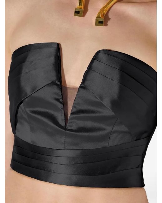 Elisabetta Franchi Black Gazar Top
