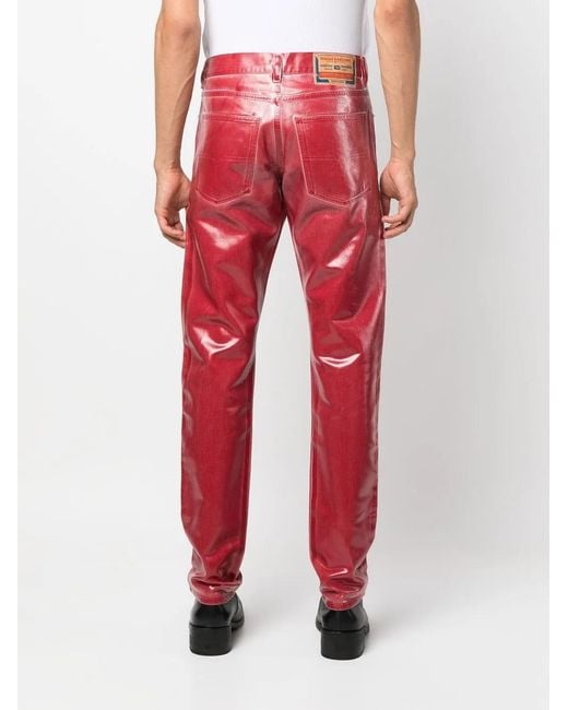 DIESEL Red 1995 Straight-Leg Jeans for men
