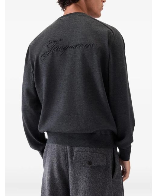 Jacquemus Besticktes Le Brode Sweatshirt in Blue für Herren