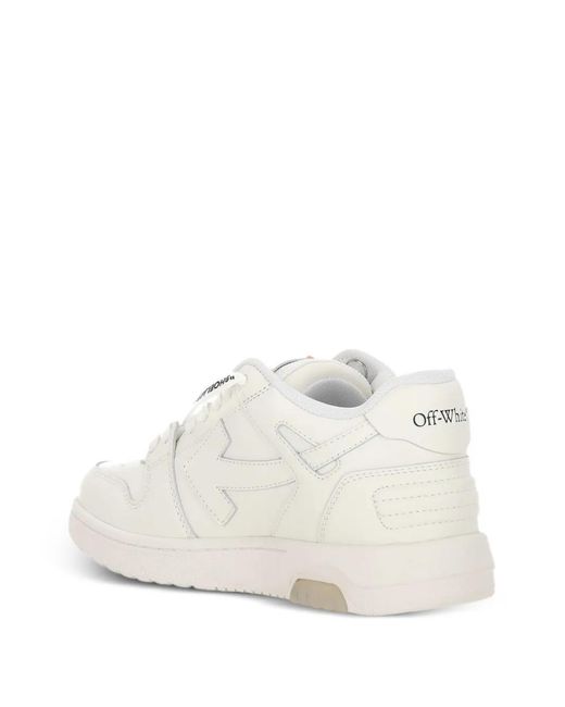 Off-White c/o Virgil Abloh White Graffiti Leather Sneakers