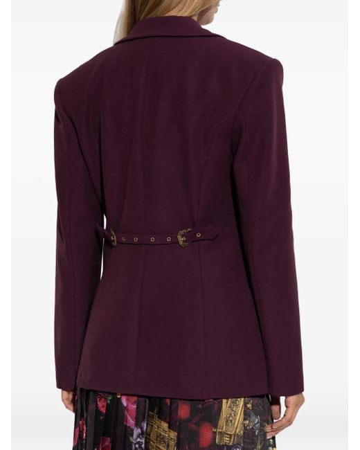 Versace Jeans Couture Purple Button Blazer